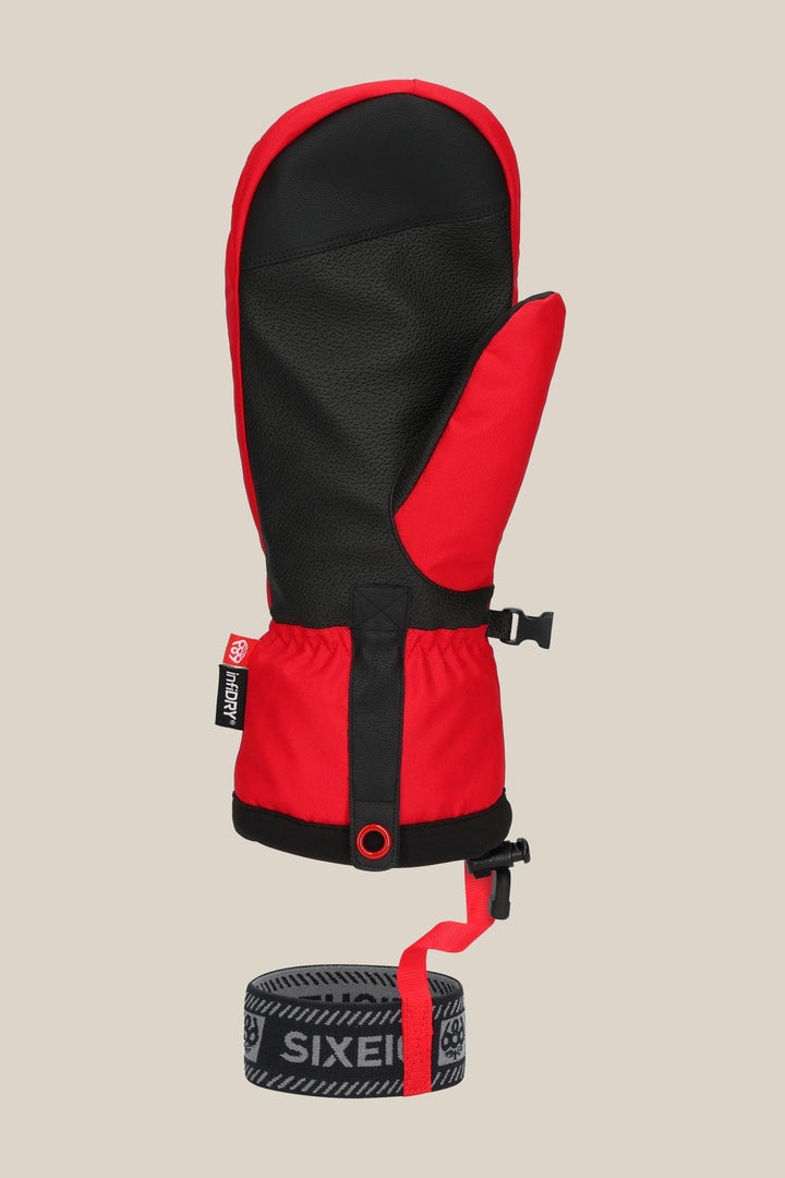 686 Men's Team Merino Mitt — TRUE RED (vista 2)