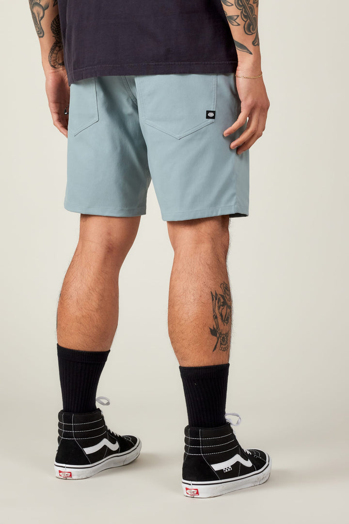 686 Men's Everywhere Hybrid Short — LEAD (vista 2)