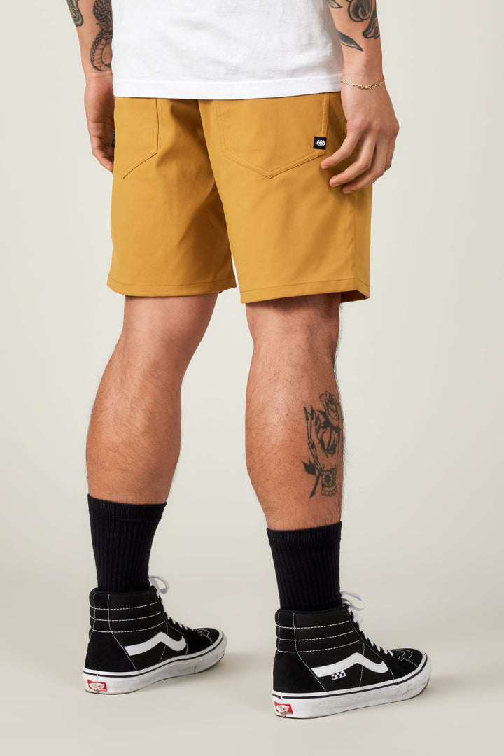 686 Men's Everywhere Hybrid Short — WOOD (vista 2)