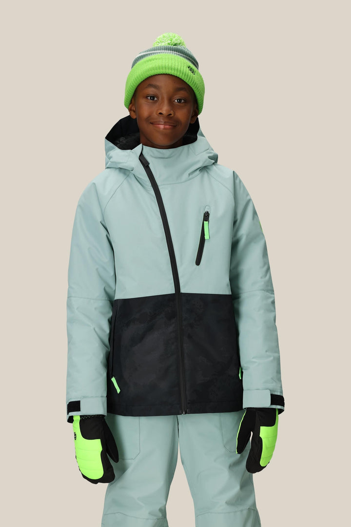 686 Boys' Hydra Insulated Jacket — DUSTY MARINE COLORBLOCK