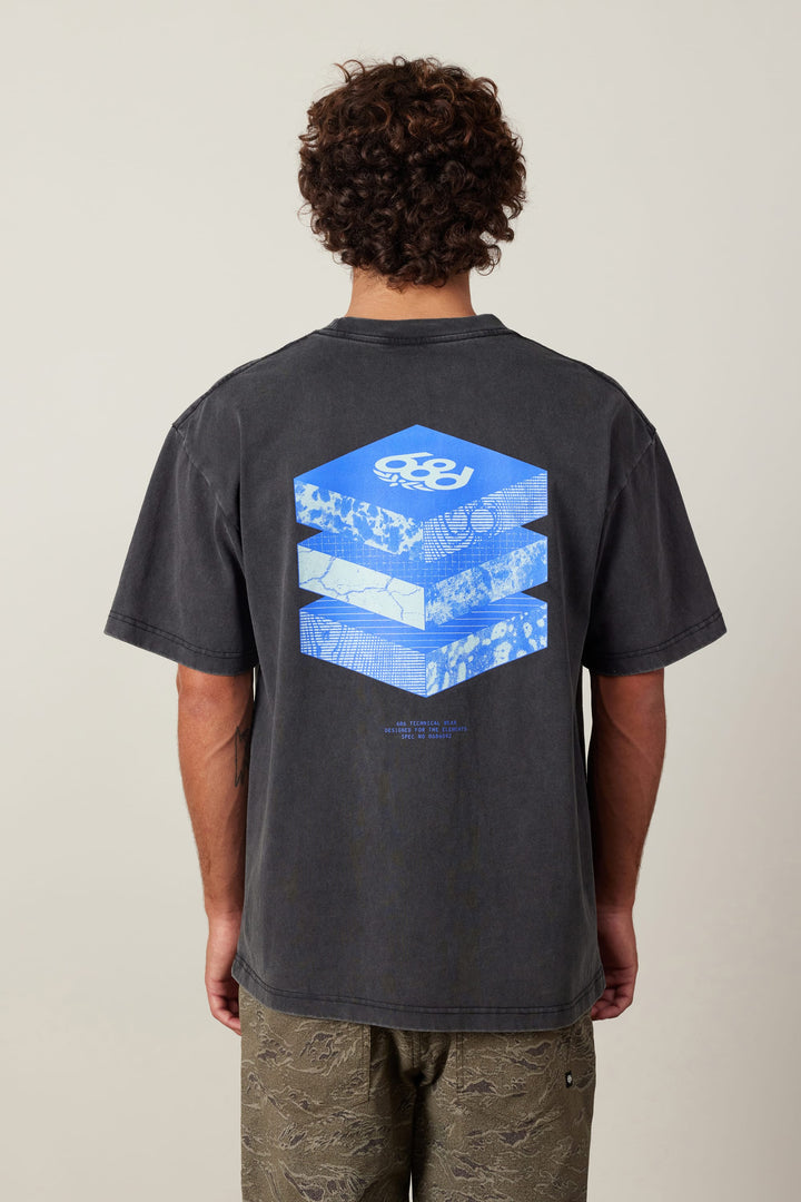 686 Elements Relaxed S/S Tee — VINTAGE BLACK (vista 2)