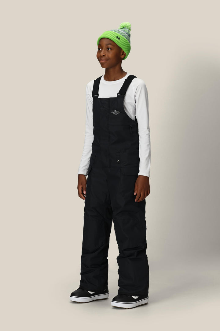 686 Boys' Frontier Insulated Bib — BLACK