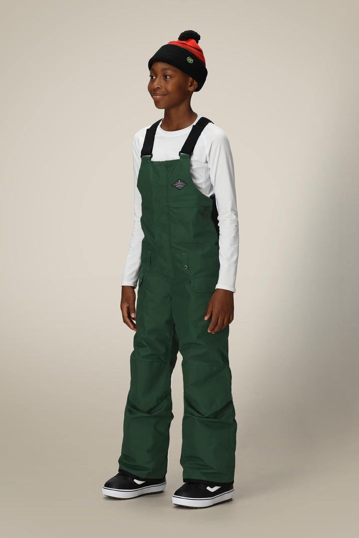 686 Boys' Frontier Insulated Bib — MOSS GREEN