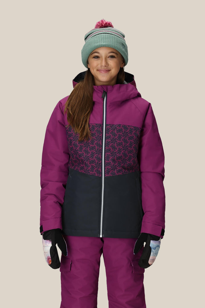 686 Girls' Athena Insulated Jacket — VIOLET COLORBLOCK