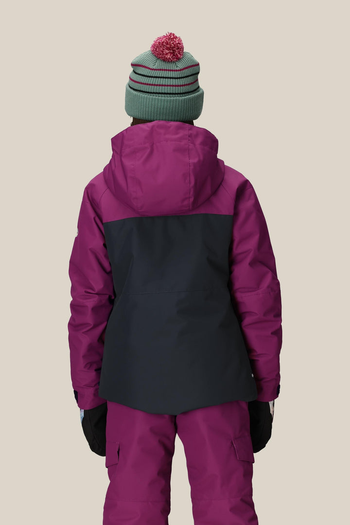686 Girls' Athena Insulated Jacket — VIOLET COLORBLOCK (vista 2)
