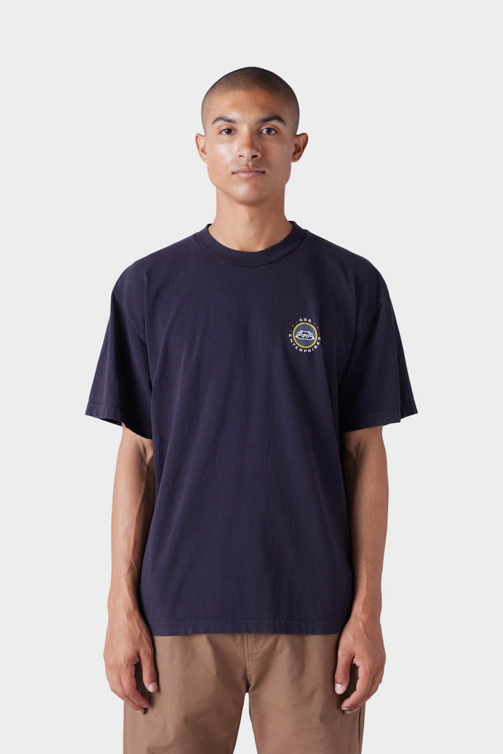 686 Men's Jib 2001 Badge Short Sleeve Tee — BLACK (vista 2)