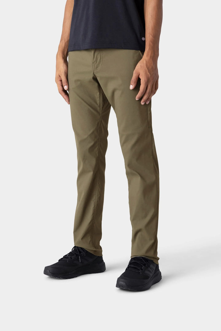686 Men's Everywhere Merino-Lined Pant - Slim Fit — DUSTY FATIGUE (vista 2)