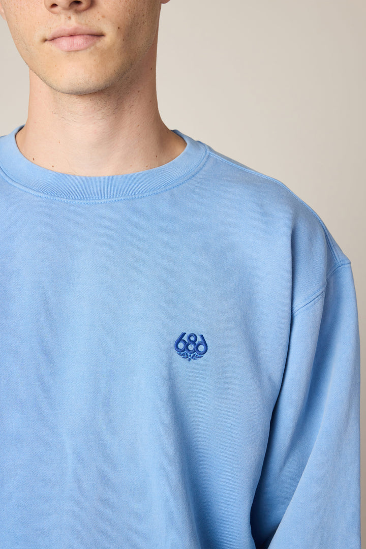 686 Wreath Relaxed LS Crewneck — MINERAL BLUE (vista 2)