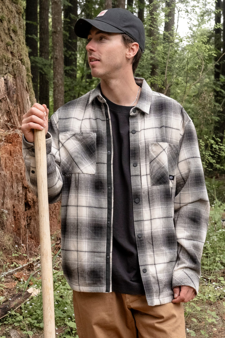 686 Men's Heat Grid™ Flannel — LIMESTONE