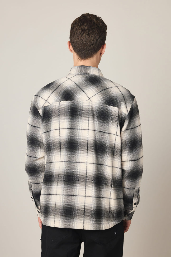 686 Men's Heat Grid Flannel — LIMESTONE (vista 2)
