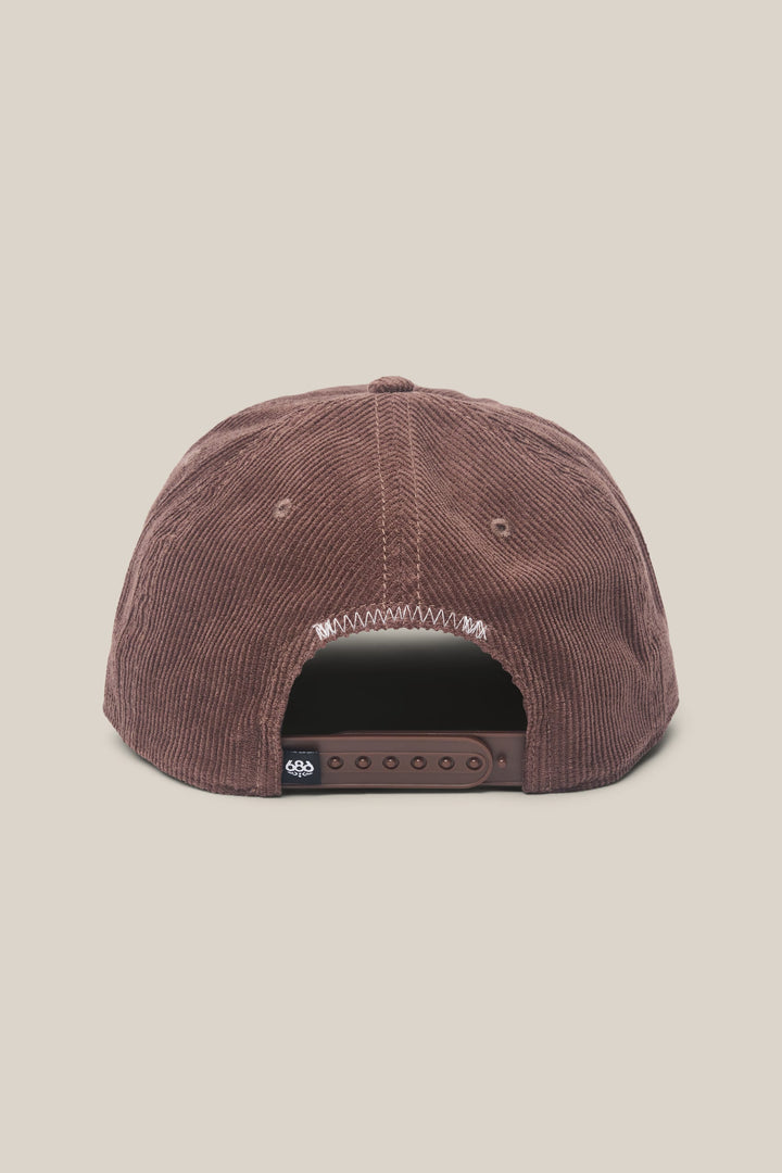 686 Mid-Pro Ghost Cord Unstructured 5 Panel Hat — COFFEE (vista 2)