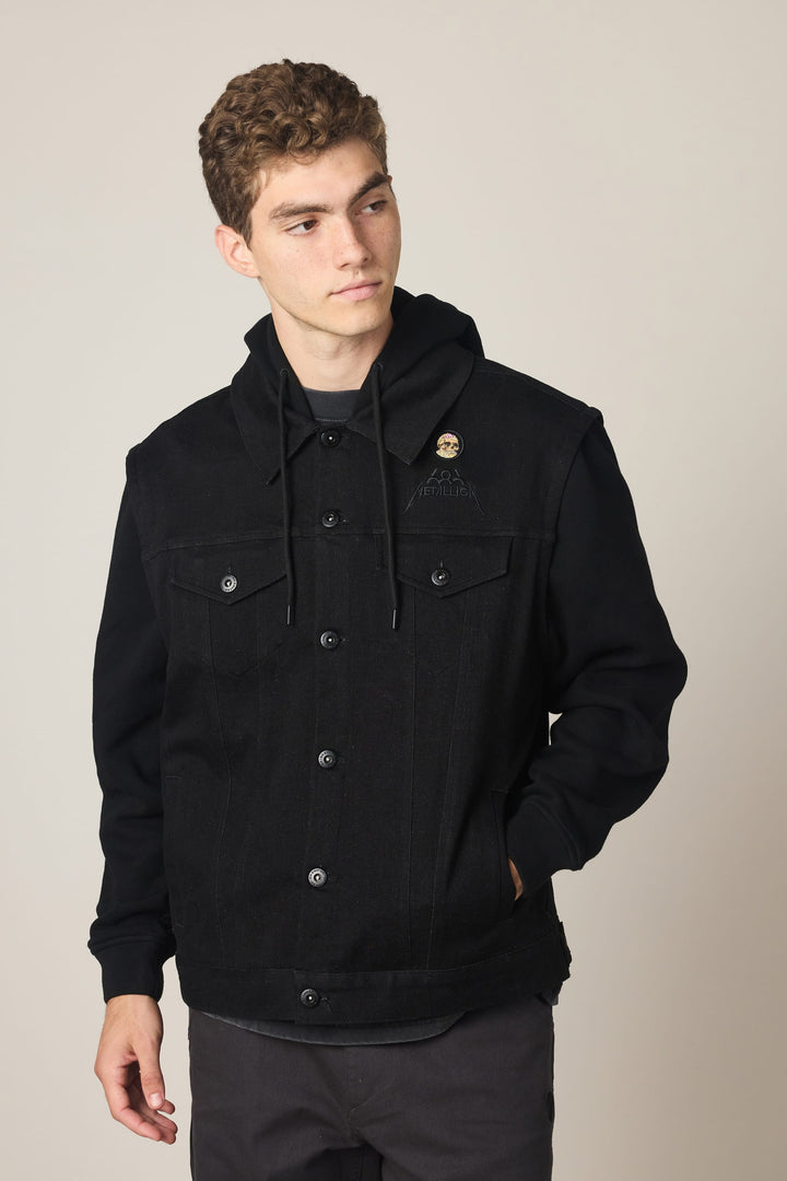686 Men's Metalhead Trucker Jacket — BLACK