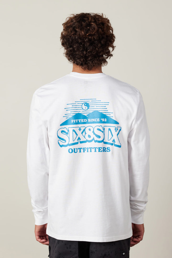 686 Fitted Authentic L/S Tee — BONE (vista 2)