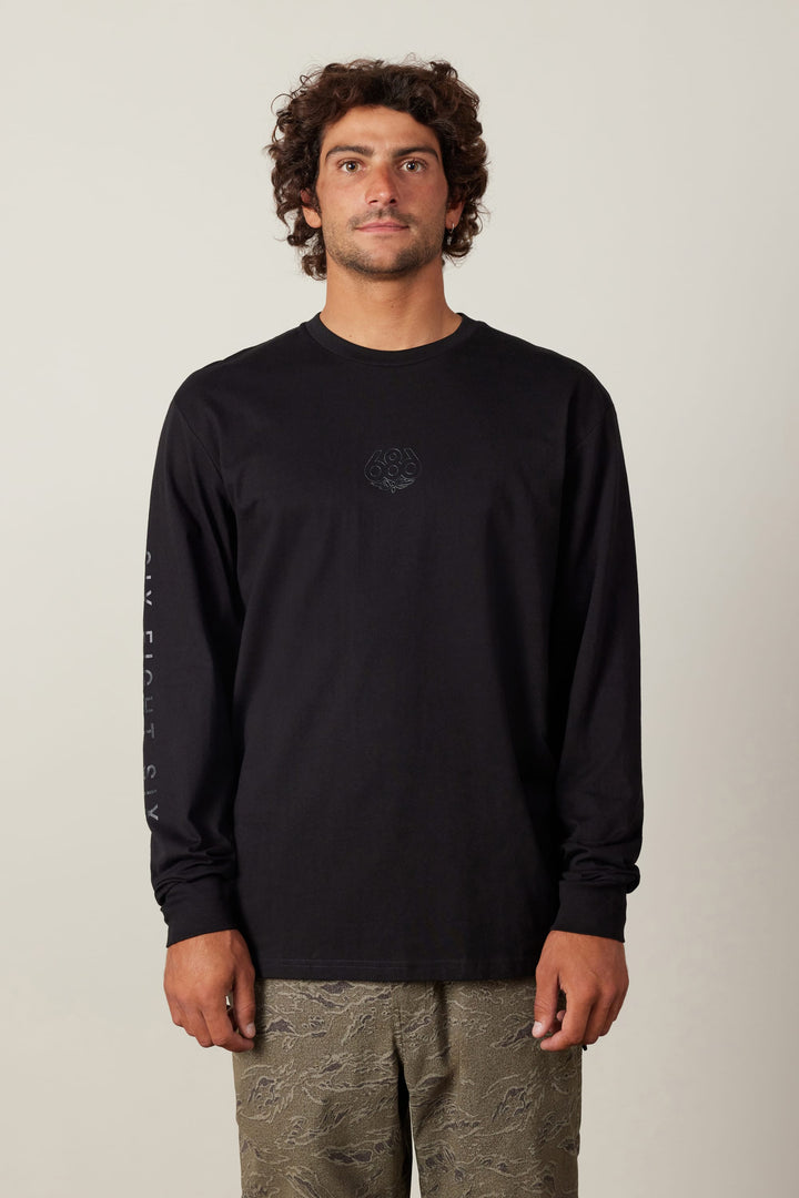 686 High Def Authentic L/S Tee — BLACK