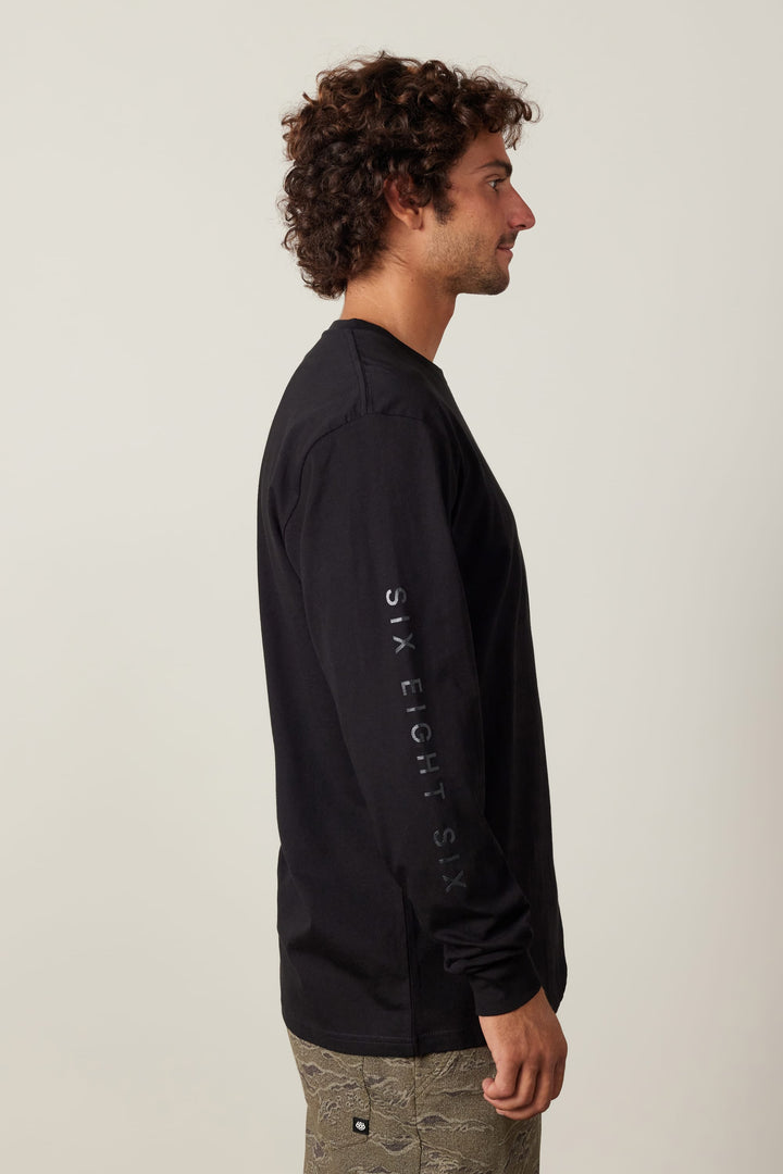 686 High Def Authentic L/S Tee — BLACK (vista 2)