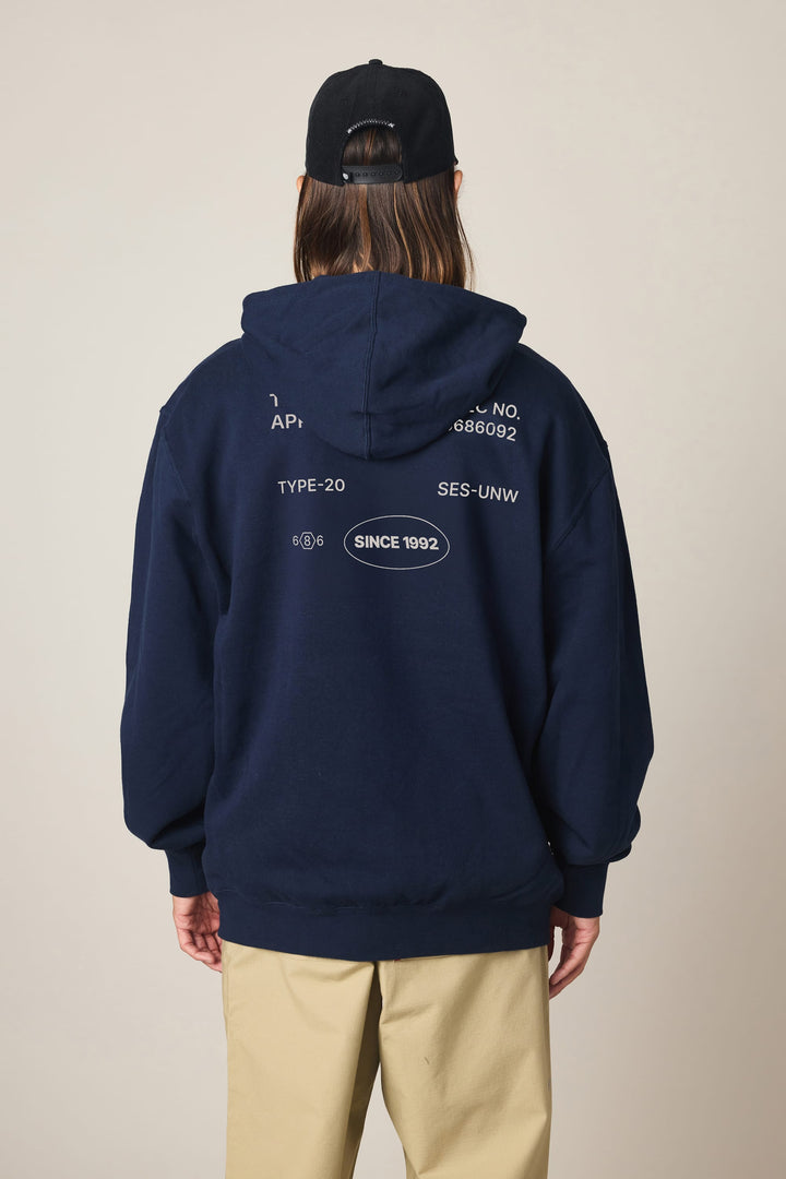 686 Men's Unwork Spec Athletic LS Hoody — NAVY (vista 2)