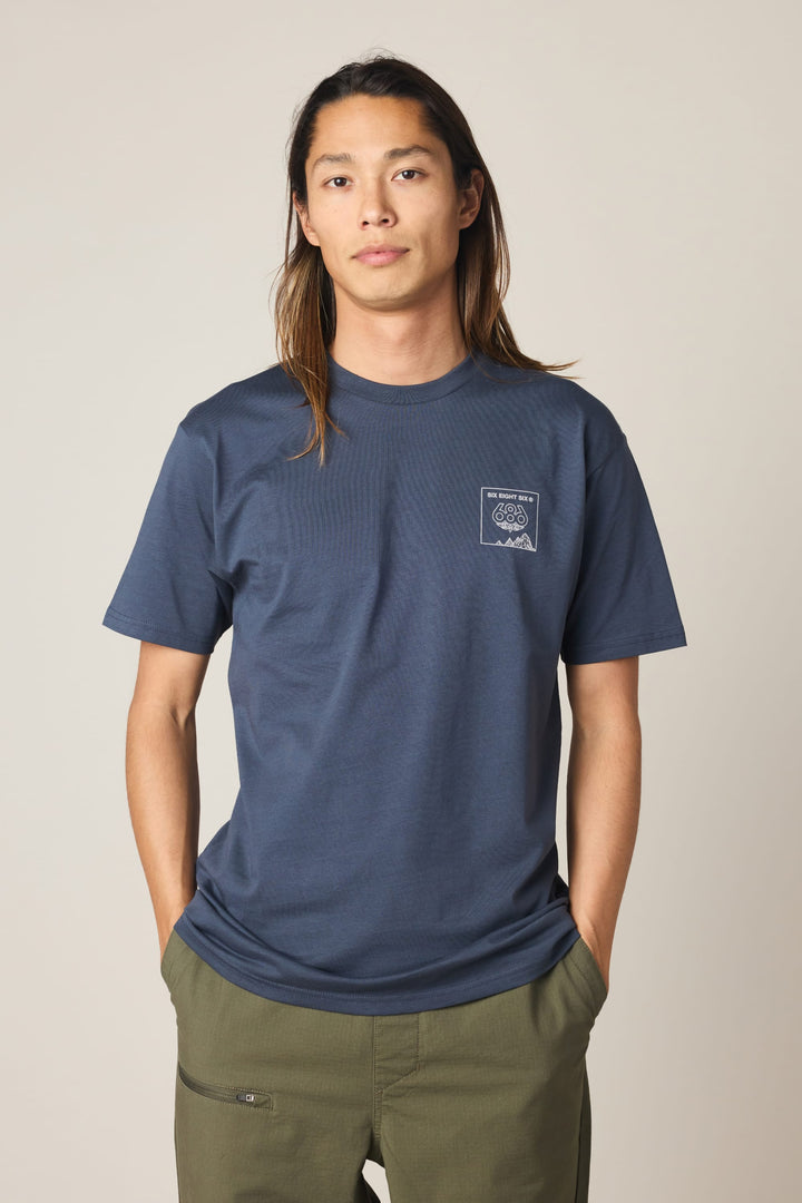 686 Cross-Cut Authentic S/S Tee — HARBOR BLUE (vista 2)