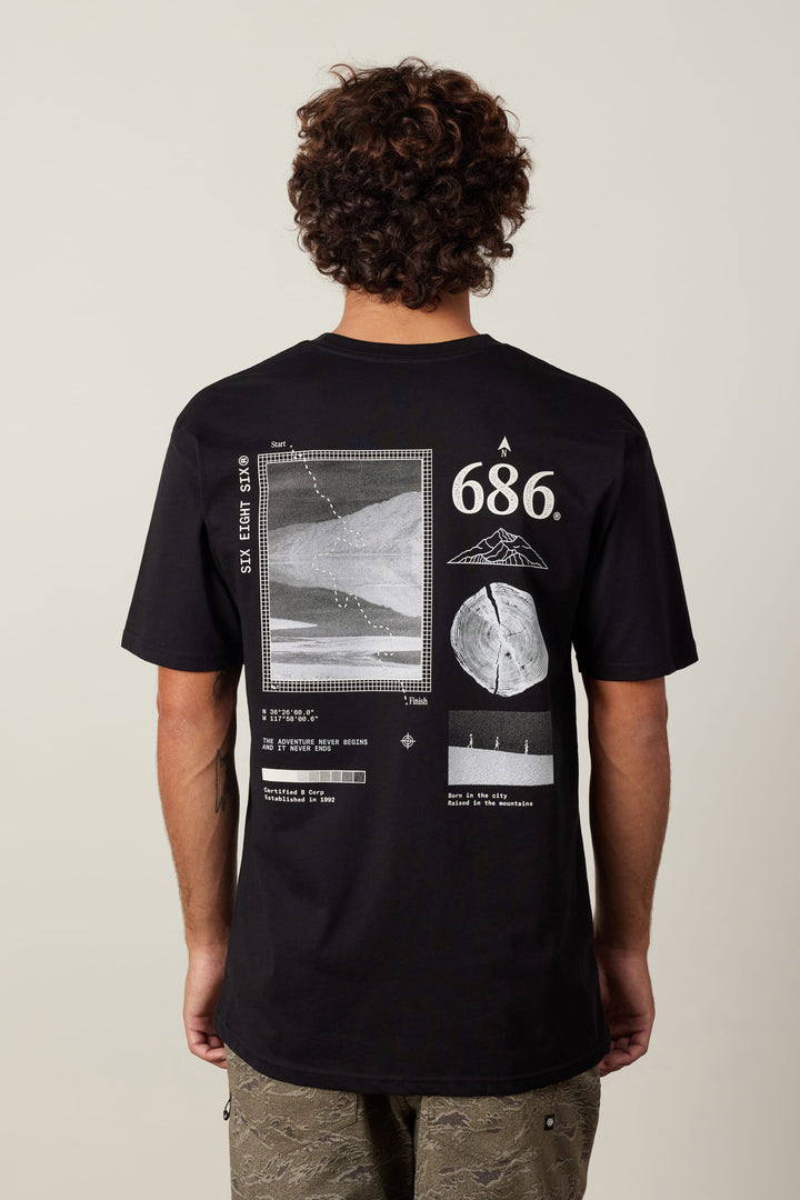 686 Path Authentic S/S Tee — BLACK (vista 2)