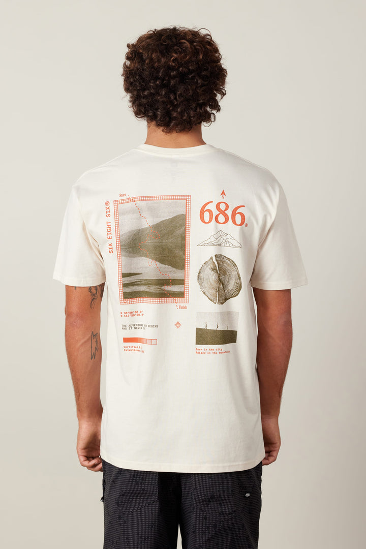 686 Path Authentic S/S Tee — VINTAGE WHITE (vista 2)