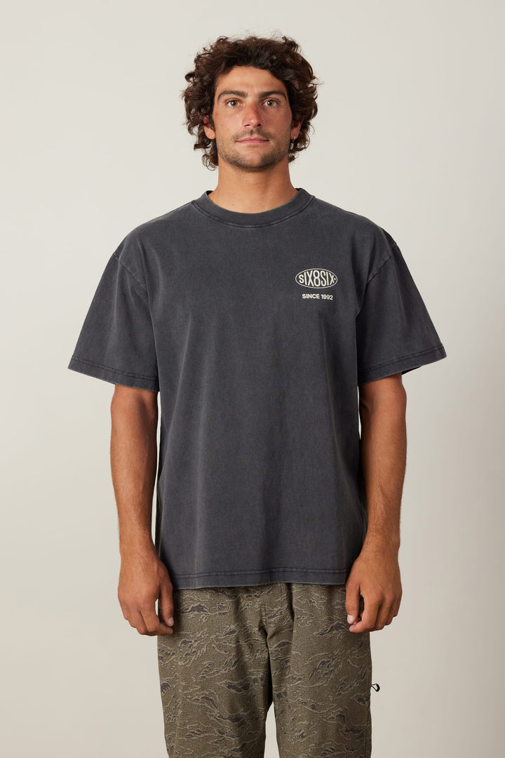 686 92 Relaxed S/S Tee — VINTAGE BLACK
