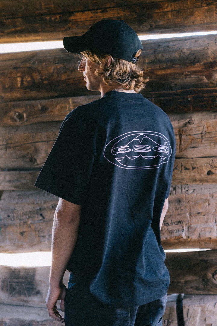 686 Men's Jib Relaxed SS Tee — BLACK (vista 2)