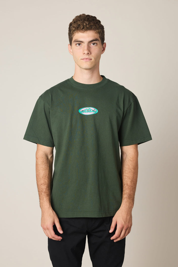 686 Men's Jib Relaxed SS Tee — FOREST GREEN