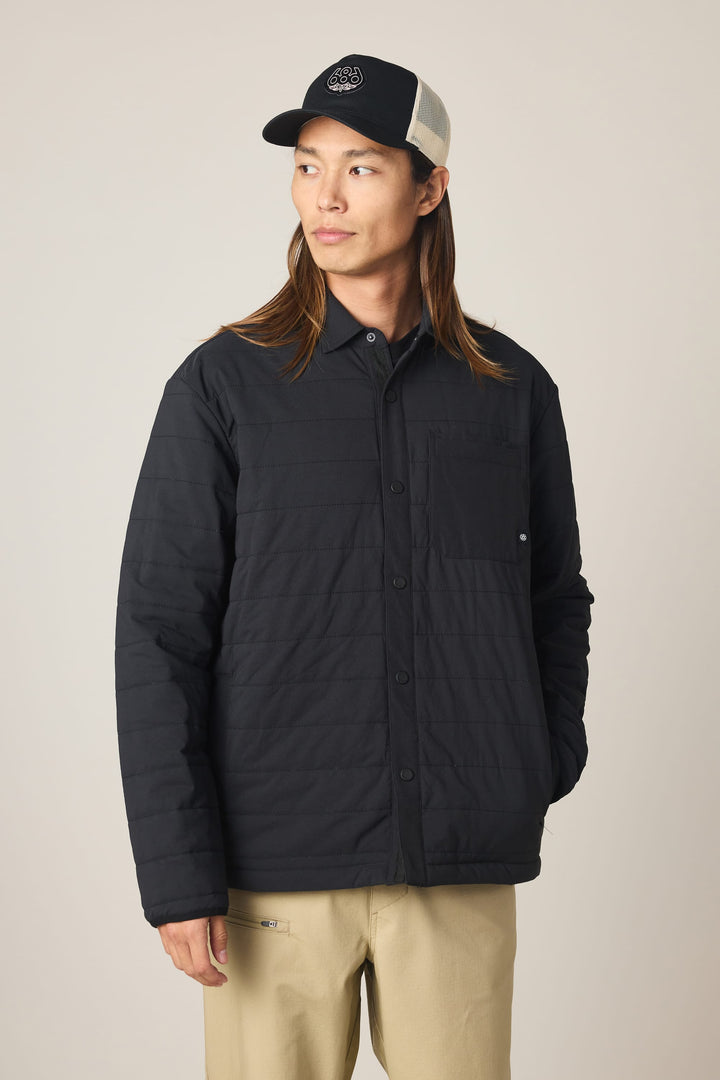 686 Men's Thermaldry Insulated Shacket — BLACK