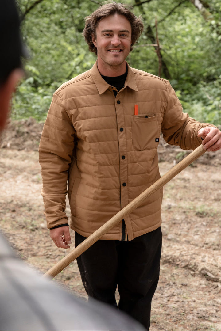 686 Men's Thermaldry™ Insulated Shacket — CARAMEL