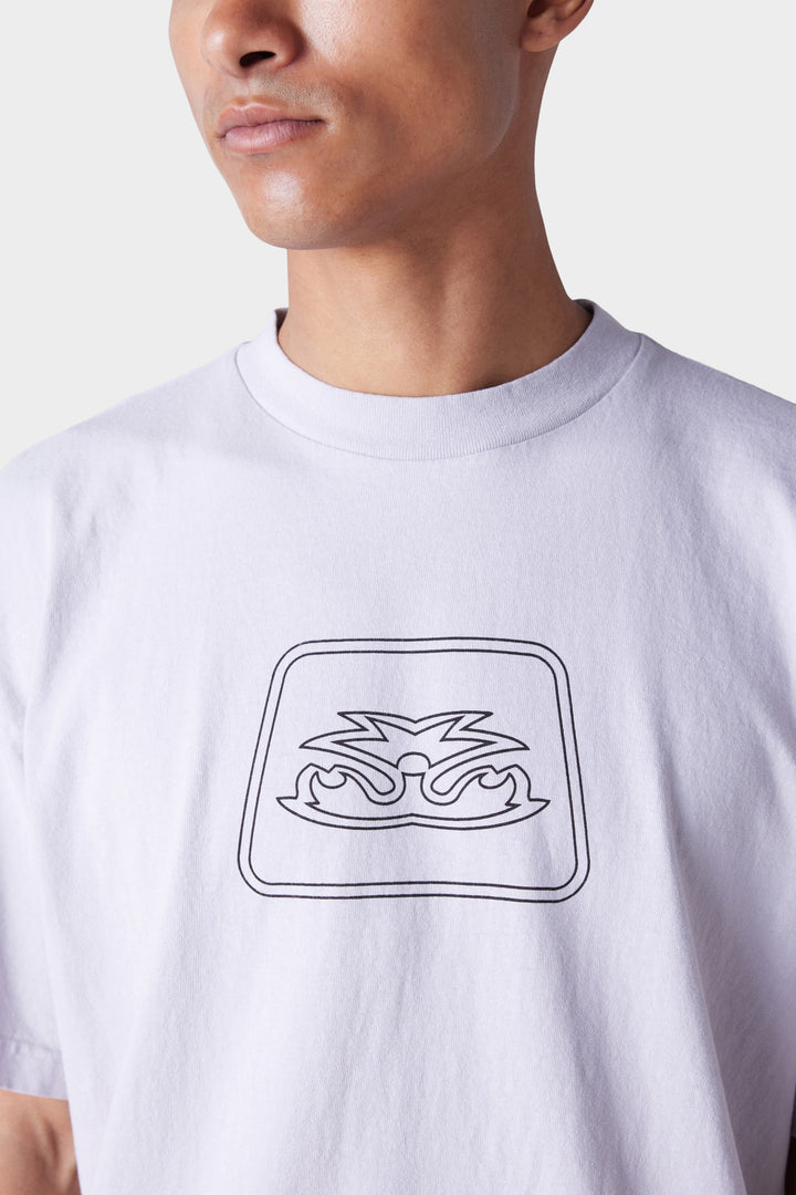 686 Men's Jib Flower Outline Short Sleeve Tee — GREY (vista 2)