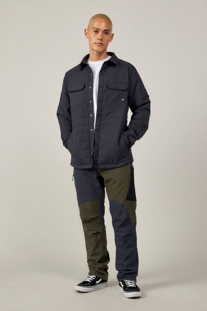 686 Men's Anything Cargo Pant - Relaxed Fit — DARK GREEN OXFORD COLORBLOCK (vista 2)