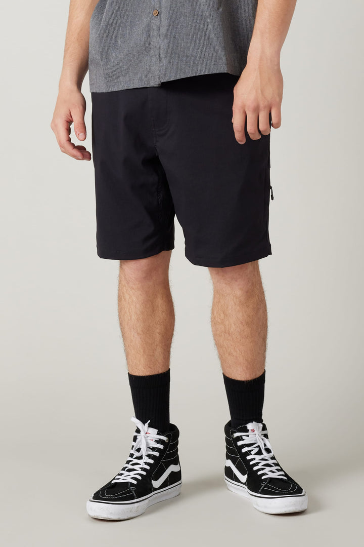 686 Men's Everywhere Hybrid Short — BLACK (vista 2)