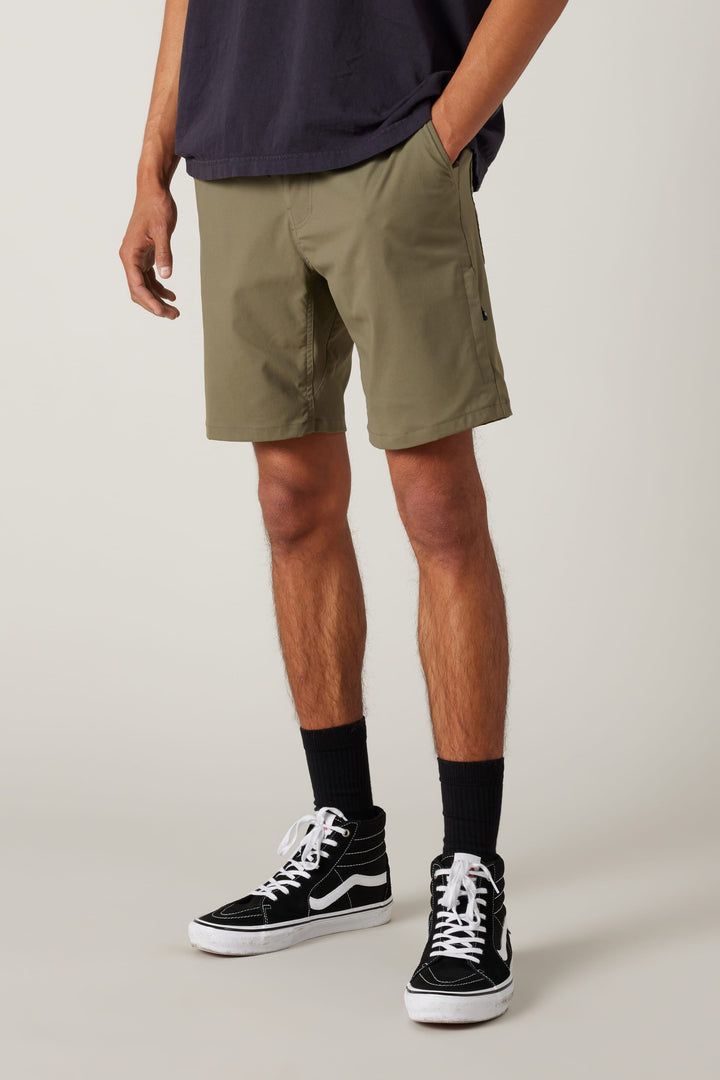 686 Men's Everywhere Hybrid Short — DUSTY FATIGUE (vista 2)