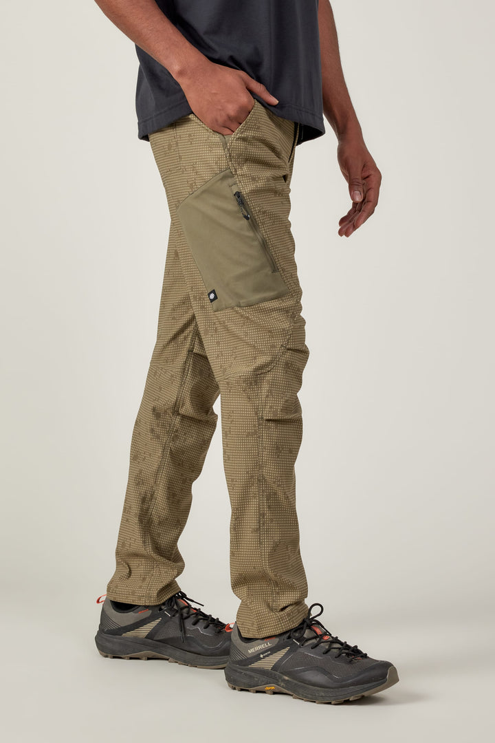 686 Men's Anything Cargo Pant - Slim Fit — DESERT GRID SAGE (vista 2)