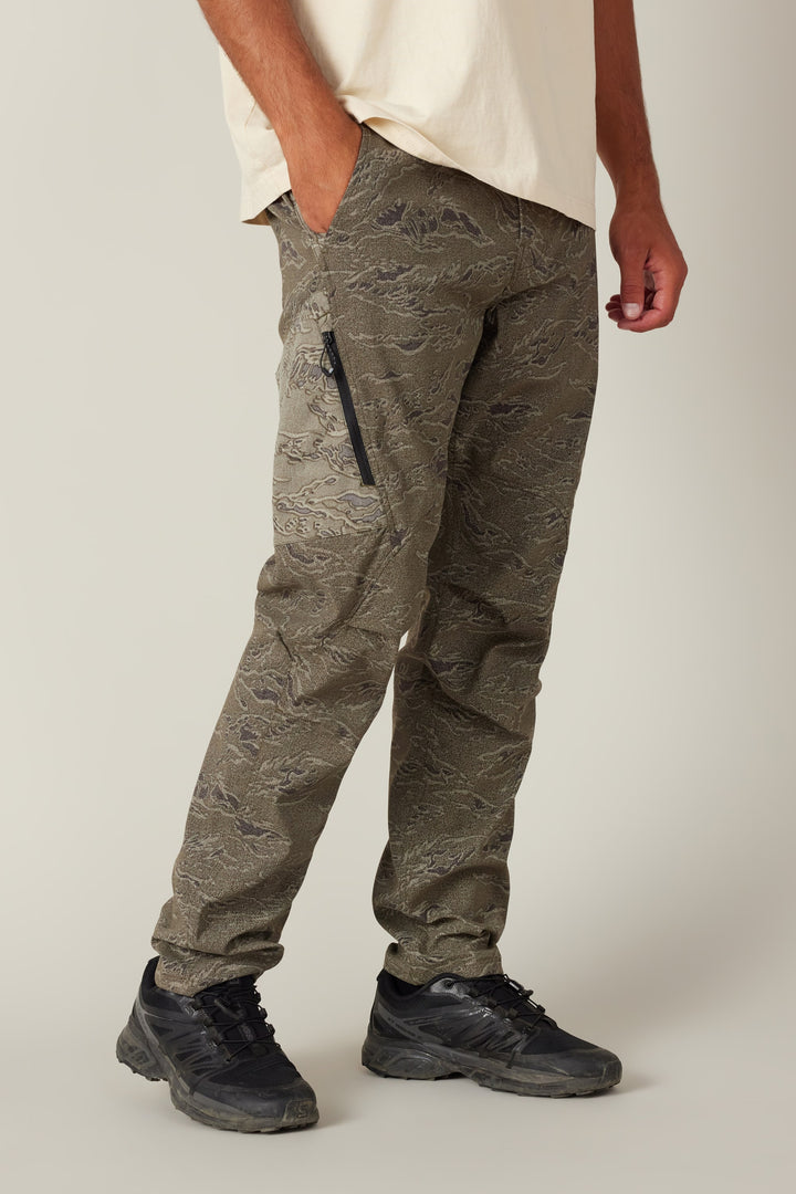 686 Men's Anything Cargo Pant - Slim Fit — OLIVE STORM COLORBLOCK