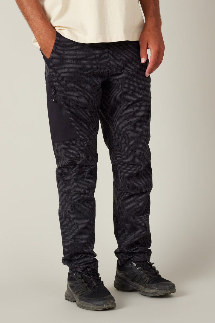 686 Men's Anything Cargo Pant - Slim Fit — RHINO GREY DESERT GRID COLORBLOCK