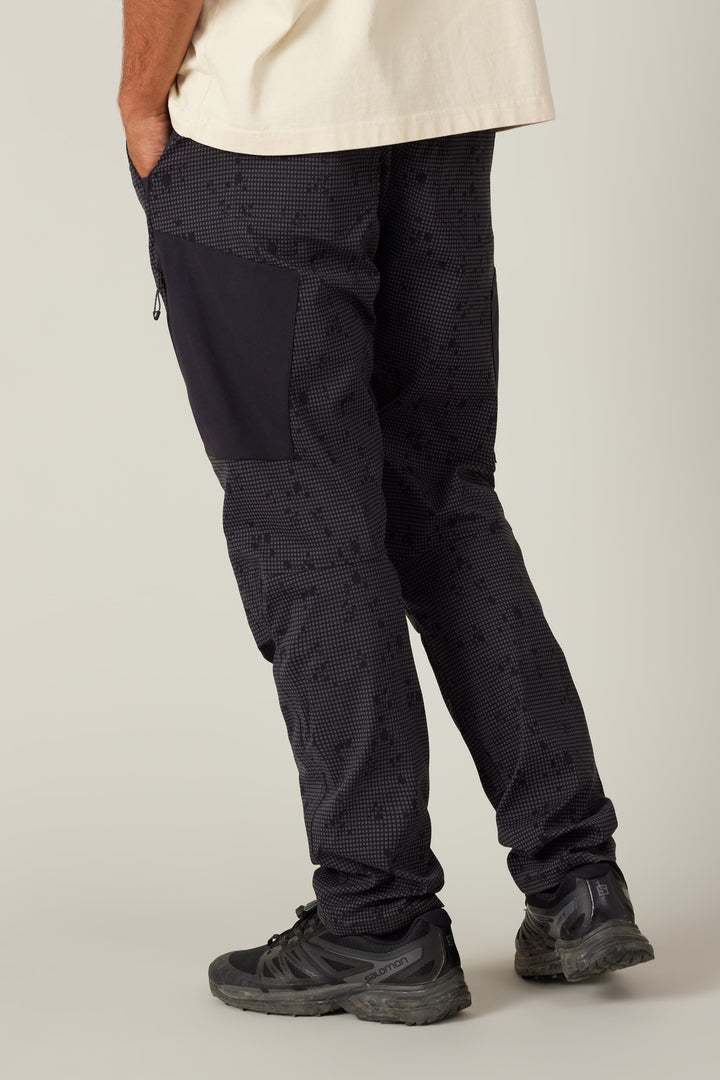 686 Men's Anything Cargo Pant - Slim Fit — RHINO GREY DESERT GRID COLORBLOCK (vista 2)