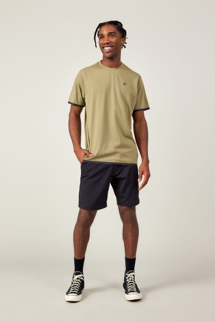 686 Men's Let's Go Tech T-Shirt — SAGE (vista 2)