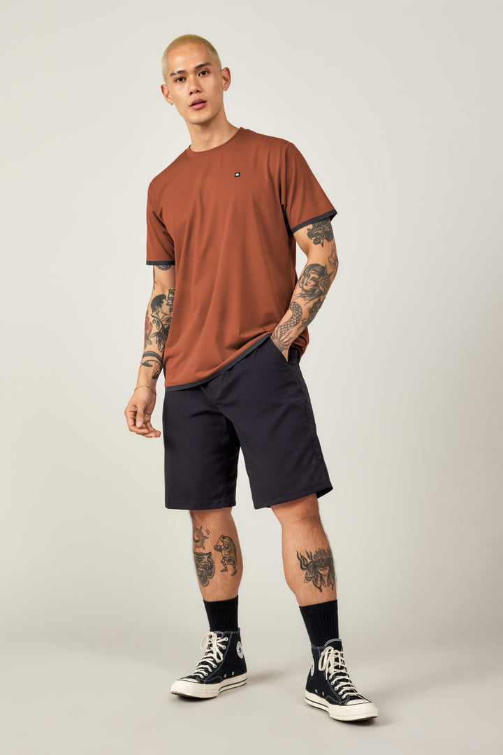 686 Men's Let's Go Tech Tee — TERRACOTTA (vista 2)
