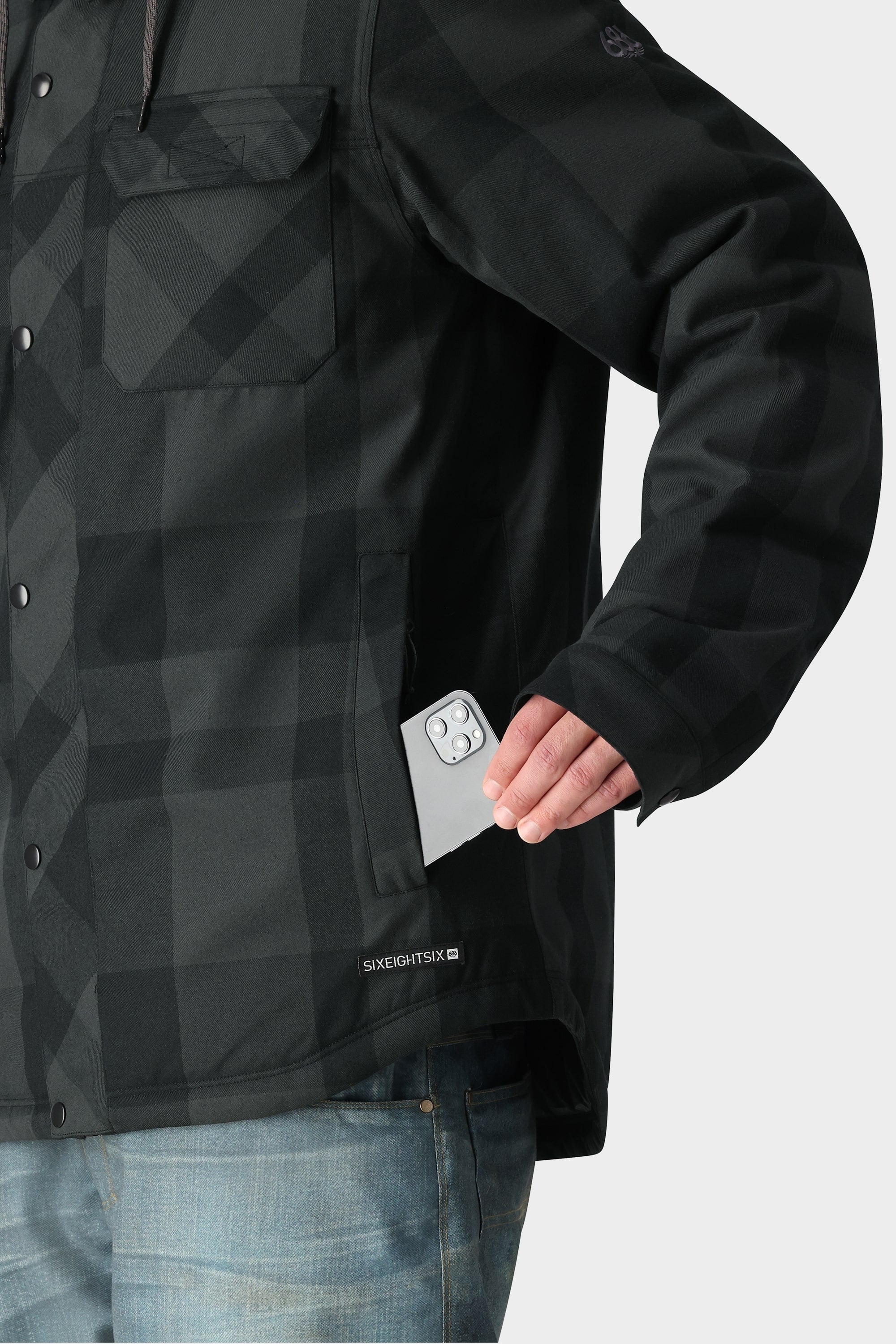 TONAL BLACK PLAID