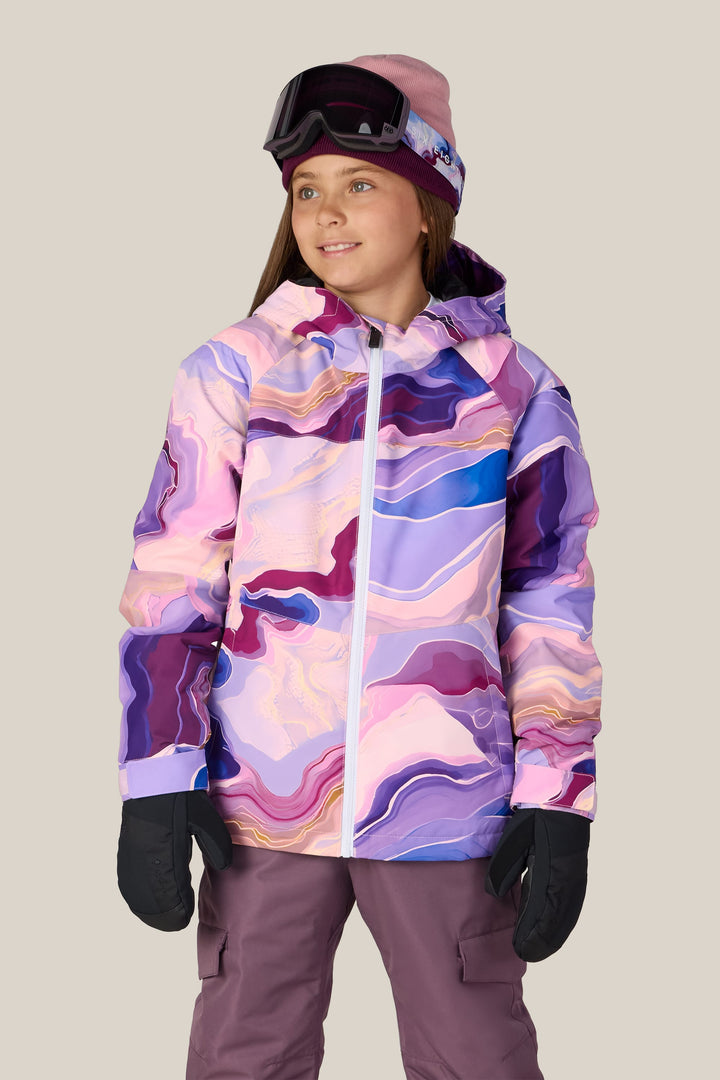 686 Girls' Athena™ Insulated Jacket — ALPENGLOW BLUE SEDIMENTARY