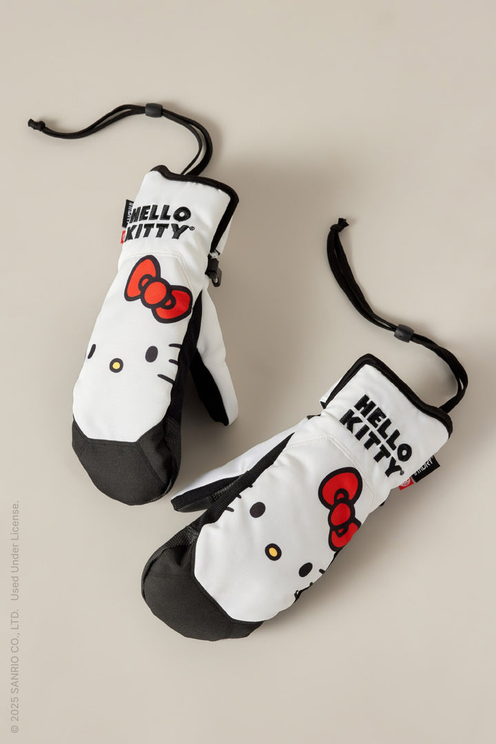 686 Women's Revel Mitt — HELLO KITTY WHITE