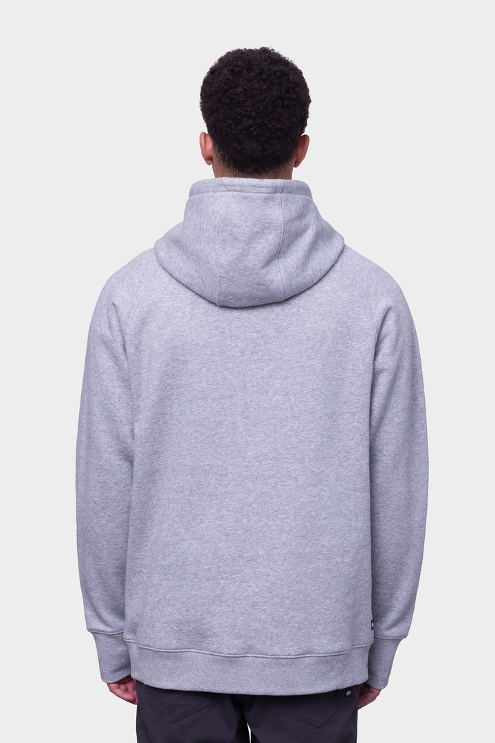 686 Men's Knockout Pullover Hoody — HEATHER GREY (vista 2)