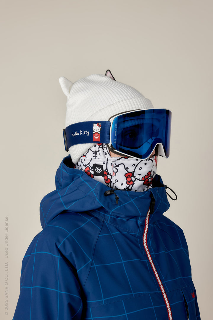 686 SMARTY Magnetic Goggle — HELLO KITTY BLUE GRID (vista 2)