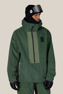 MOSS GREEN GRID CORDUROY
