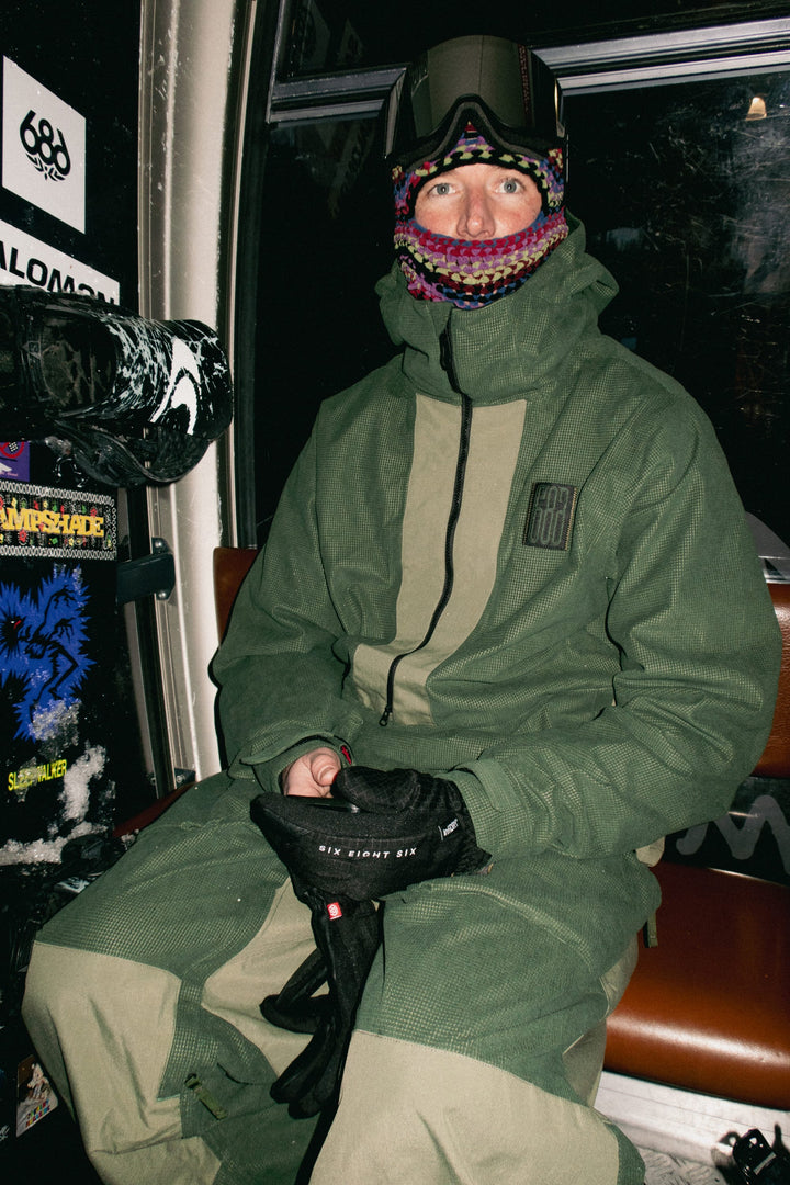 686 Men's Ghost™ 2.5L Anorak — MOSS GREEN GRID CORDUROY (vista 2)