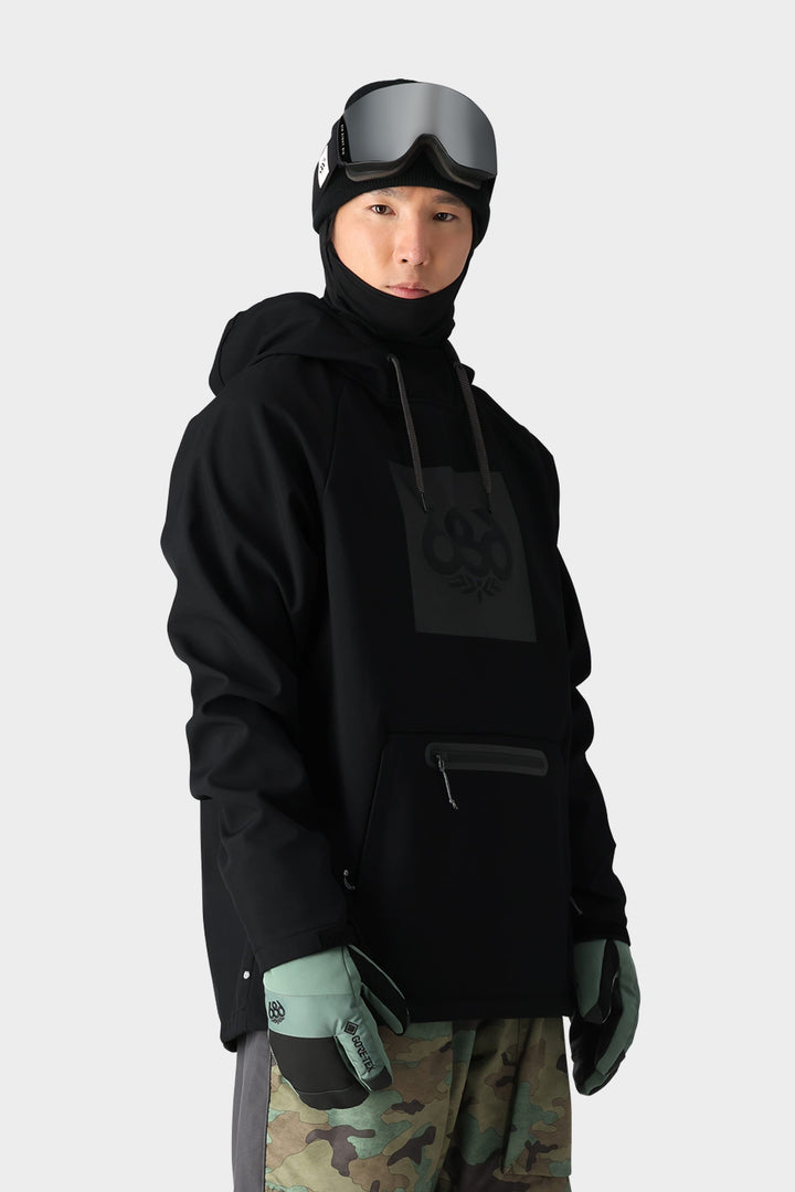 686 Men's Waterproof Hoody — BLACK