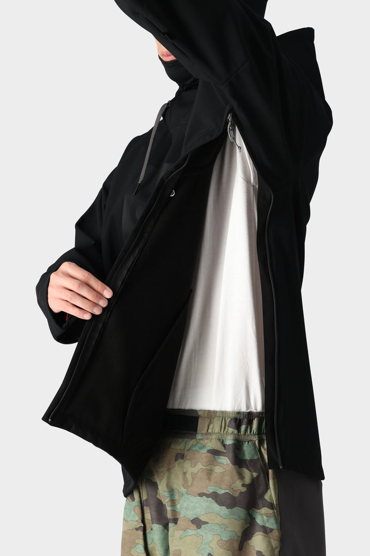 686 Men's Waterproof Hoody — BLACK (vista 2)