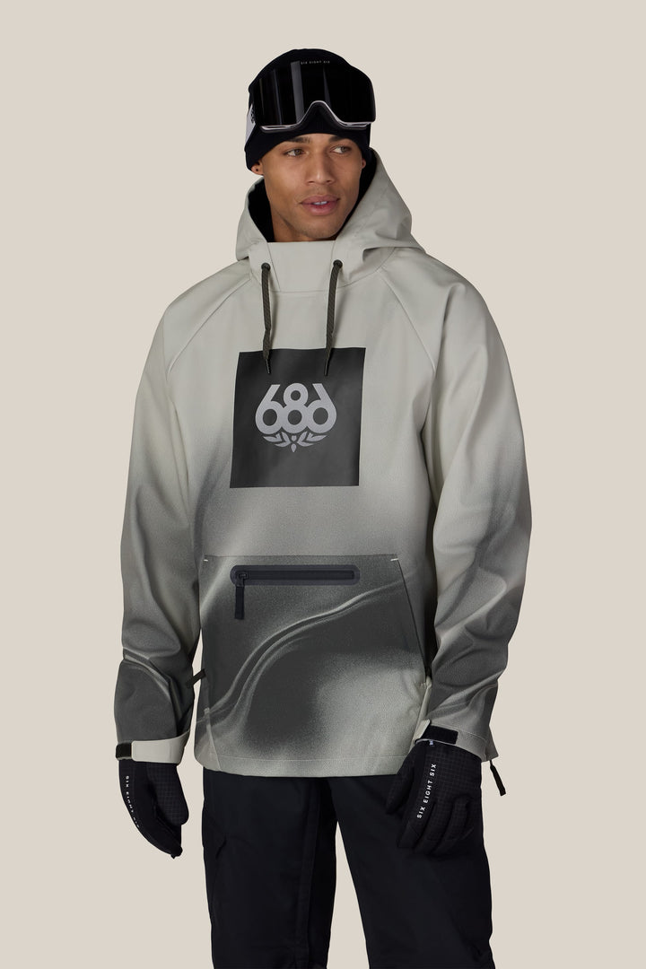 686 Men's Waterproof Hoody — LIMESTONE BURNT DUNES