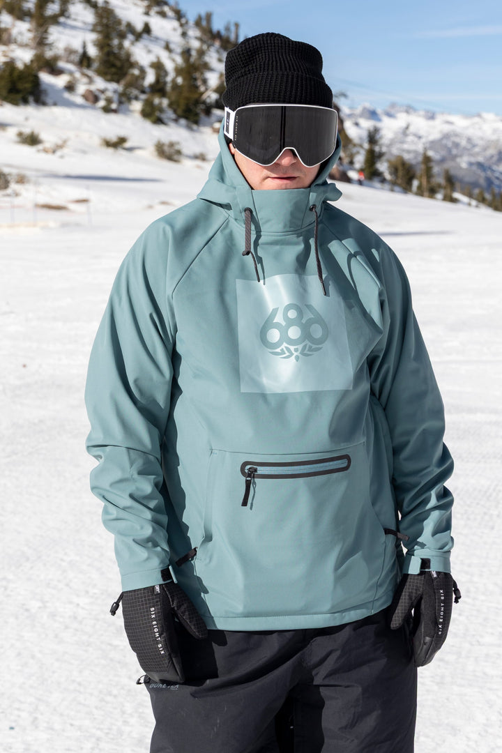 686 Men's Waterproof Hoody — PALE FIRN
