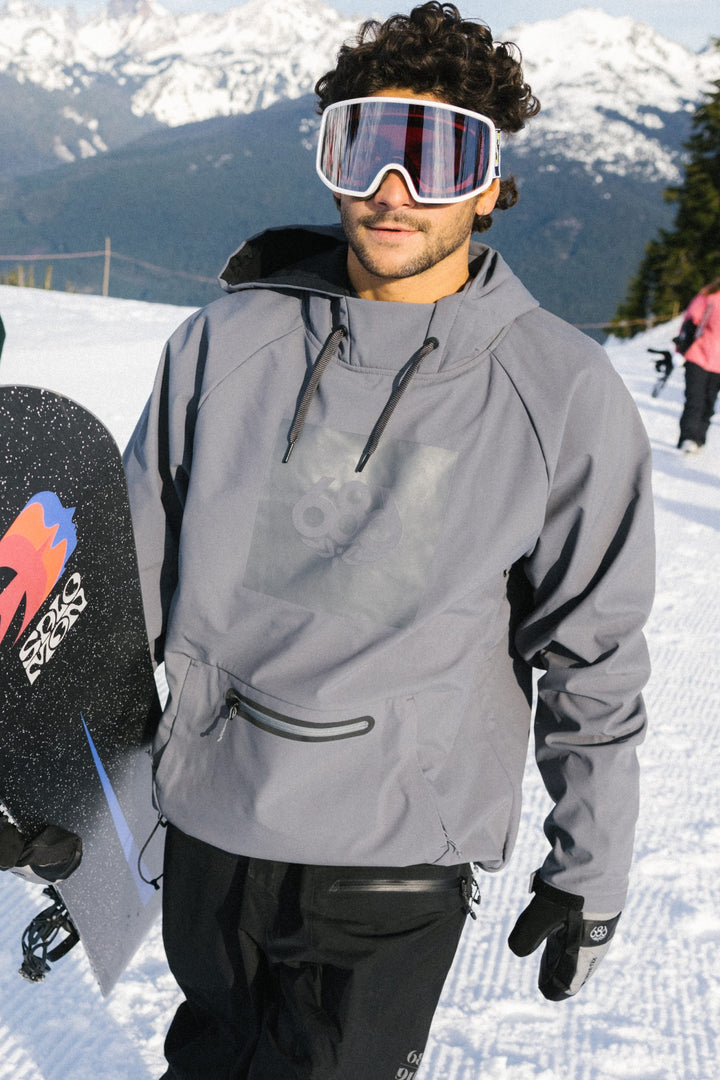 686 Men's Waterproof Hoody — RHINO GREY